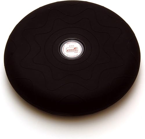 Sissel Sitfit - Cojín para silla tambaleante, asiento flexible, color negro, 14.2 in, entrenador de equilibrio para adultos, asiento sensorial para