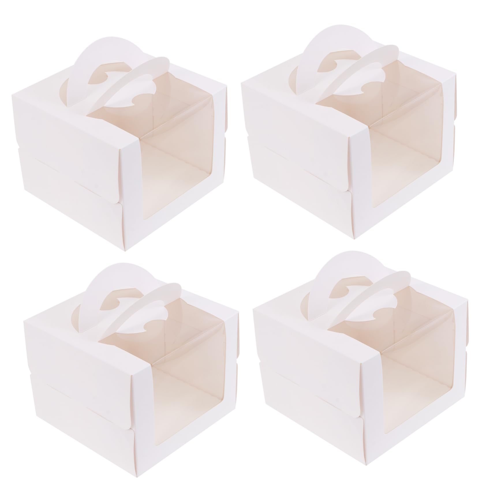 Alipis Tall Cake Boxes 4 Pack for Wedding Reception Birthday Party Cake Party