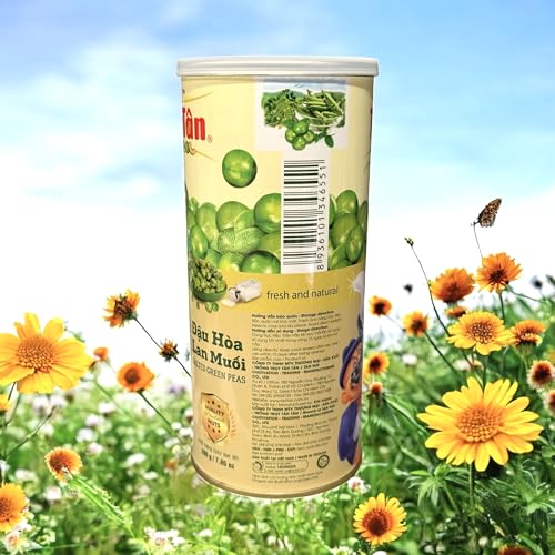 Image of 1 Pack - Salted Green Peas - Dau Hoa Lan Muoi - 7 Oz per Can