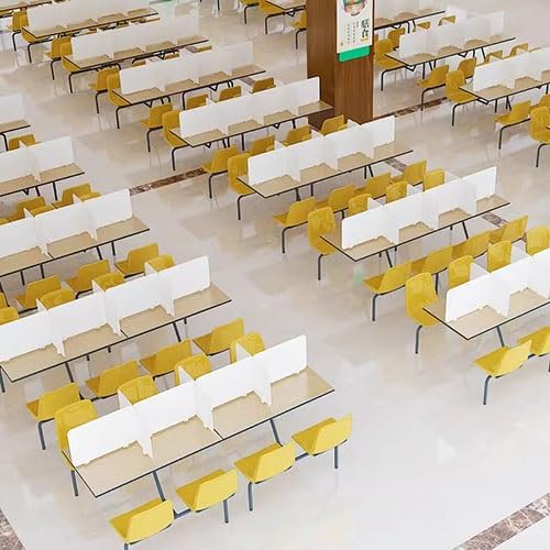 Divisore da scrivania per esami, scrivania per studenti, partito, ufficio, ordinato, Sn, tavolo multifunzione, protegge la vista, bianco, 60 x 40 cm