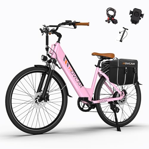 Movcan V80 Electric Bike, 1000W Motor 28MPH 26'' City Cruiser Ebike for Adults, 48V 13Ah Removable Battery Up to 70 Miles, 7-Speed Dual Disc Brake, Mountain E-Bike for Commuting image 5