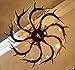 6+3 Head 9+3 Head 9+6 Head 9+9 Head Candle Antler Chandelier American Retro Resin Deer Horn Lamps Home Decoration Lighting E12 UL Listed (9+9Heads)