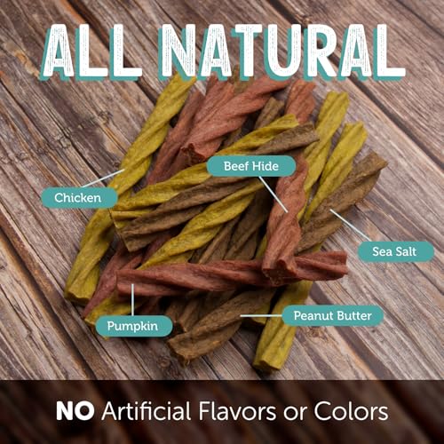 Dental-Chews-Twisted-Sticks-for-Medium-Dogs-Natural-Scrubbing-Action-to-Fight-Plaque-and-Tartar-While-Refreshing-Your-Dogs-Breath-5-Sticks-Chicken Dental Chews Twisted Sticks for Medium Dogs Natural Scrubbing Action to Fight Plaque and Tartar While Refreshing Your Dogs Breath 5 Sticks Chicken