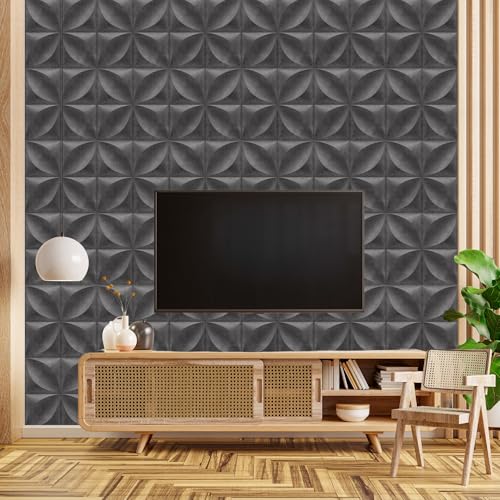 Image of Kayra Decor 3D PVC Wall Panel Butterfly Design Nexa Gray Color 19.7 inch x 19.7 inch (Pack of 40) - Covers 107.80 Sq. Ft.