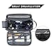 BAGSMART Toiletry Bag for Men, Travel Toiletry Organizer Dopp Kit Water-resistant Shaving Bag for Toiletries Accessories, Door Room Essentials,Grey-medium
