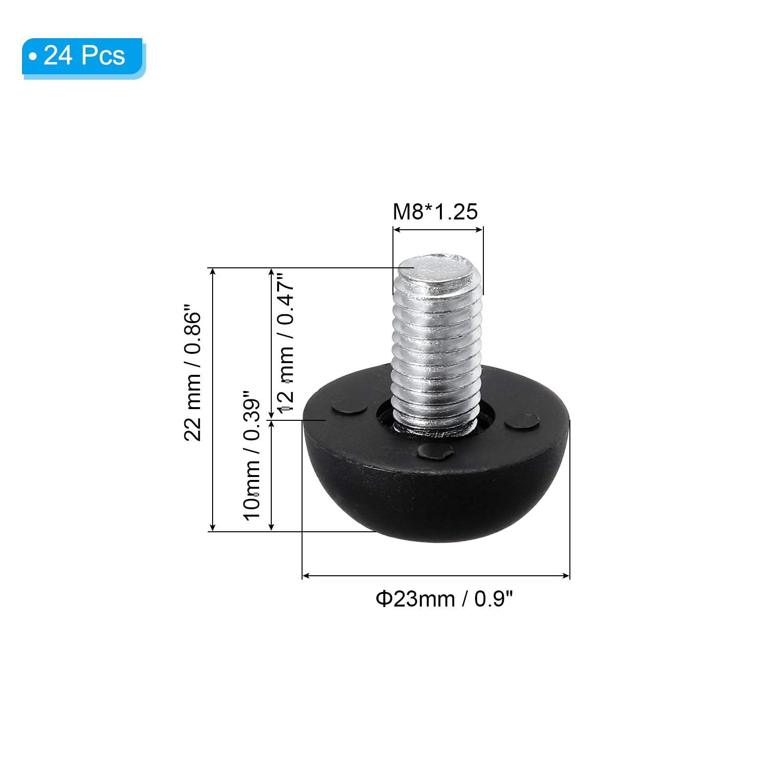PATIKIL M8 Furniture Leg Leveling Feet - Image 2