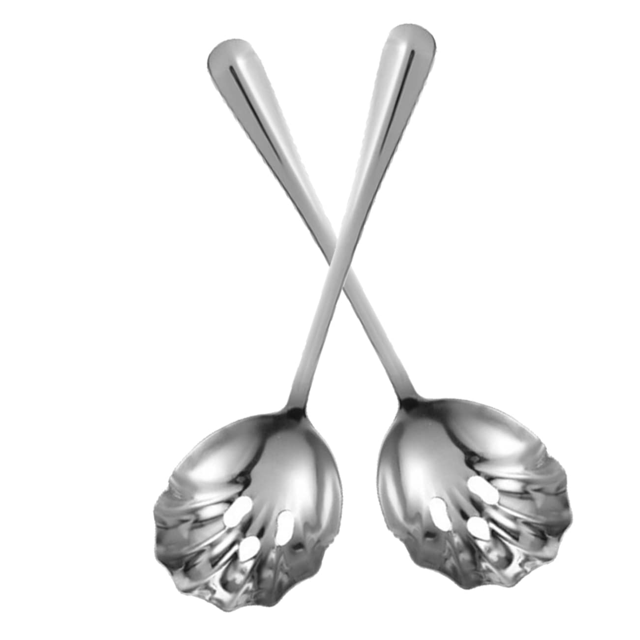 Ciieeo 2Pcs Slotted Serving Spoons Utensils for Reusable and Easy to Clean for Parties and Everyday Use