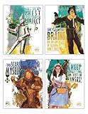 TRENDYPRINT The Wizard of Oz – Off To See The Wizard – Set of Four 8' x 10' Wall Art – Officially Licensed Collectibles – Dorothy, Scarecrow, Tin Man, and Cowardly Lion