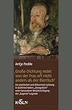 ,Große dichtung redet von der Frau oft nicht anders als der Biertisch’: Zur poetischen und diskursiven Leistung in Gottfried Kellers "Sinngedicht" ... Schriften. Reihe Literaturwissenschaft) - Antje Pedde 