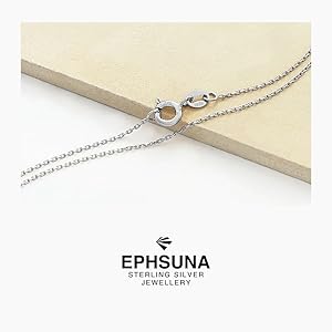 Amazon.com: EPHSUNA Sterling Silver 1 mm Cable 16” 18