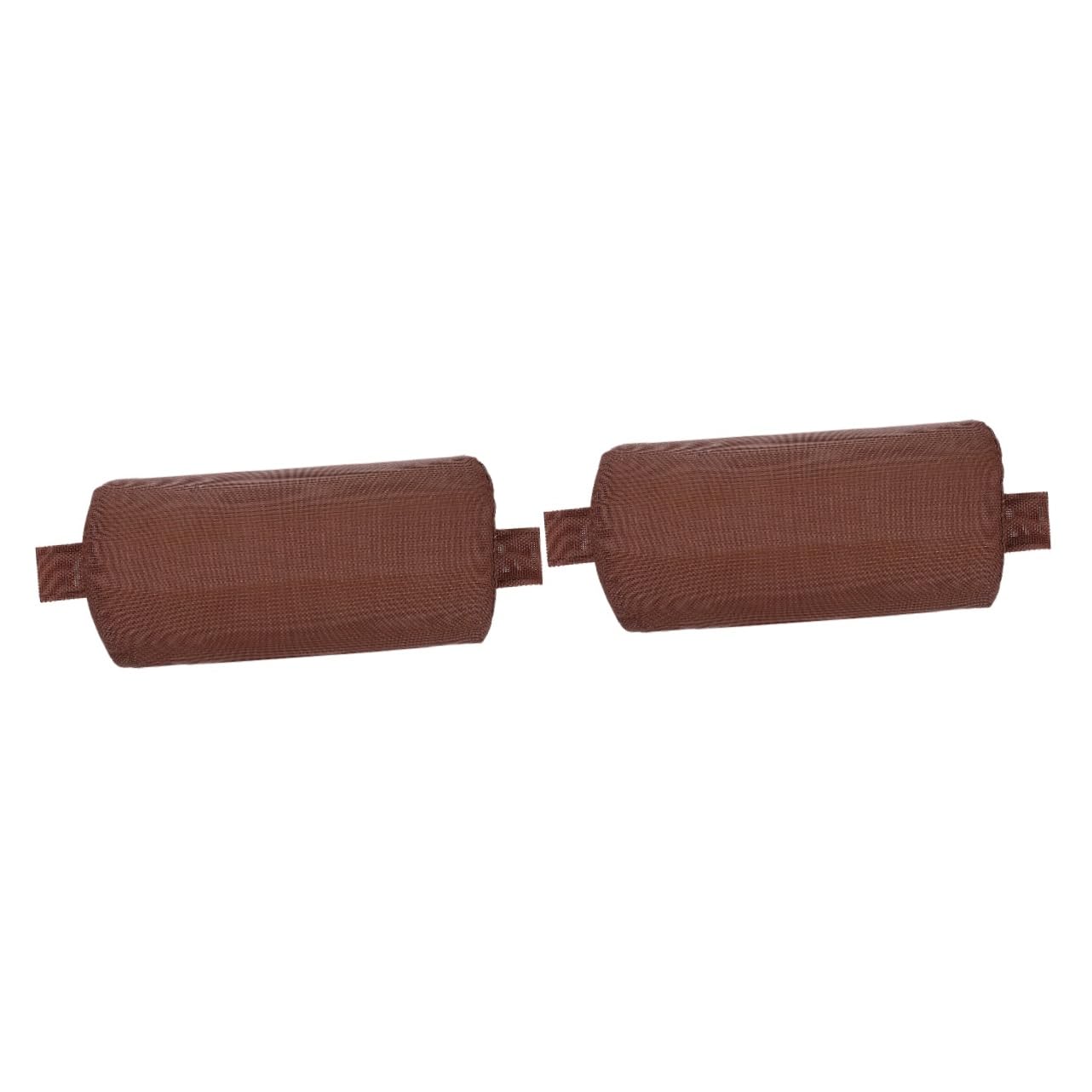 ABOOFAN 2 pezzi Cuscino Poggiatesta per Sedia da Spiaggia Morbida con Fascia Elastico Supporto Ergonomico e Comfort per Sedie Pieghevoli da e Casa