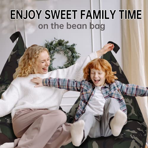 Cow Stuffed Animal Storage Bean Bag Chair, Cover Only, Plush Toys Holder And Organizer For Kids, Extra Large Beanbag Without Filling #TOP5