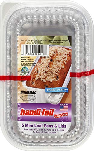Handi Foil with Lids, Cook-n-carry - 5 count Silver
