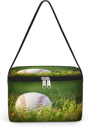 Bolsa de almuerzo con aislamiento de hierba para mujer, reutilizable, bolsa cuadrada de comida para adultos y hombres, caja de almuerzo más fresca