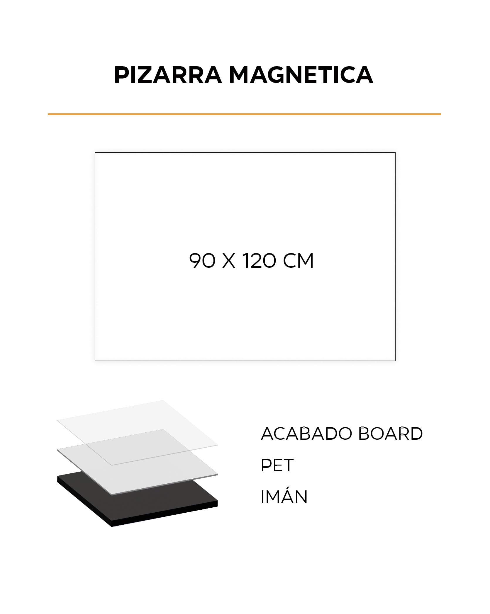 Lámina magnética blanca para escribir y borrar "pizarra imán". Pizarra Magnética 90cm-120cm. Incluye rotulador con imán