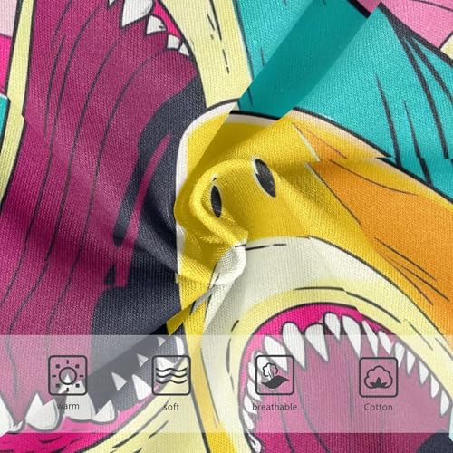 Cartoon Watercolor Sharks Cute Panties Girl Toddlers Underwear Floral Cotton Print Briefs Girls Undies 2t3