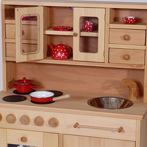 Kinder-Holz-Spielküche Hänsel 2013G - viel Platz - Herd Spüle Backofen Schrank … – Bild 3