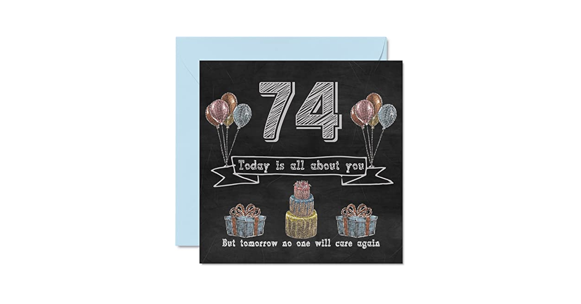 Amazon.com : Stuff4 Funny 74th Birthday Cards for Men Woman