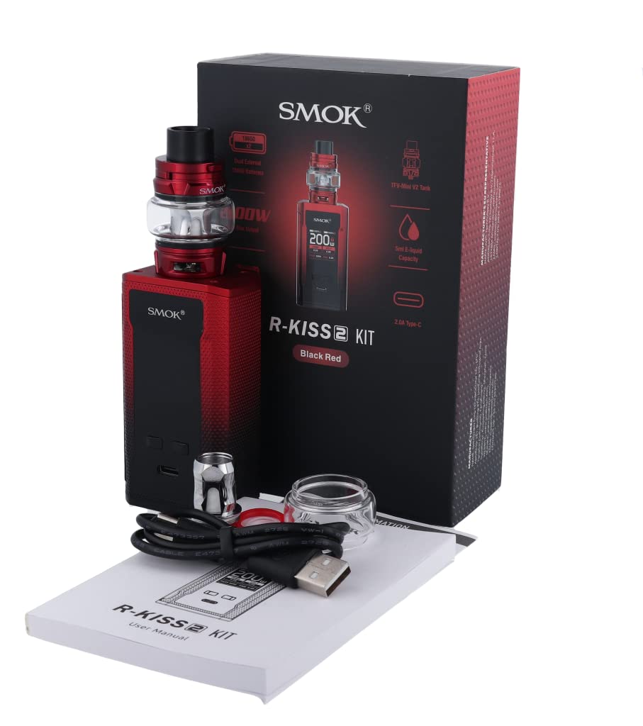 Smok R-Kiss 2 E Zigarette | 230 Watt Leistung | 5 ml Tankvolumen | Subohm-Dampfen grau