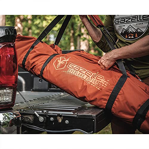 Gazelle T4 Extra Large 2 Door 4 Person Instant Portable Pop Up Outdoor Camping Hub Tent with Removable Floor and Rain Fly, Easy Setup, Orange - Image 6