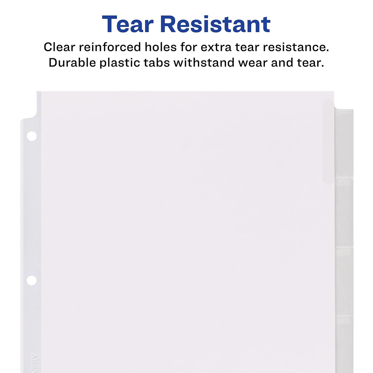 Avery 11223 Extra Wide Insertable Dividers,11-Inch x9-Inch ,8-Tab,Clear / WE Paper - Image 7