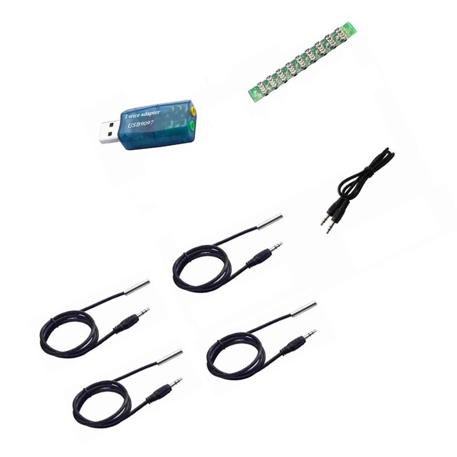 Buxuaaaa With 4 Probe Usb Powered Temperature Logger Unique Device Recognition 55℃ To 125℃ Lab Application External Temperature Structure