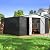 WKM 12x14 FT Outdoor Storage Shed, Utility Metal Tool Storage with Lockable Doors and Updated Frame Structure, Large Metal Garden Shed for Backyard, Patio Lawn, White