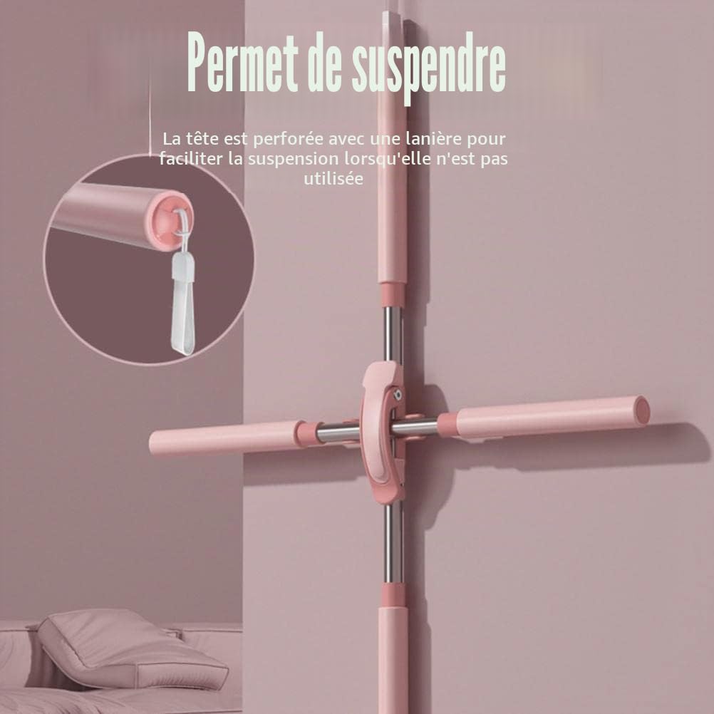 Yidoo Correcteur de Posture pour Femme, bâtons de Yoga rétractables Outil d'étirement Correcteur de Posture Correction du Dos à Bosse Exercice corporel Épaule Bâton Ouvert, Pink