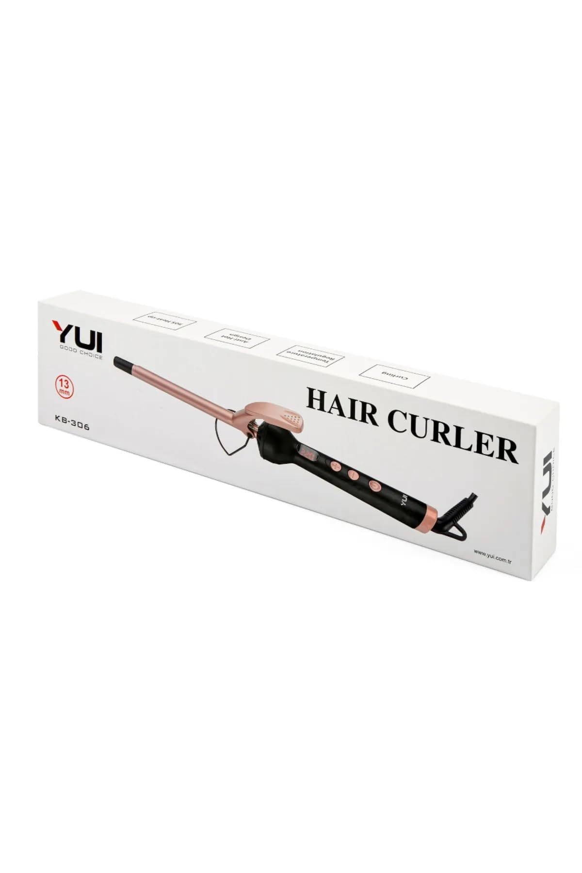 YUI Kb306 Seramik Plaka Afro Dalga 13Mm Saç Şekillendirici Maşa