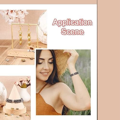 Pandahall 200pcs Tibetan Style 2-Hole Rectangle Spacer Bars Mixed Color Alloy Multi Strand Link Connectors for Jewelry Findings DIY Multilayer Bracelet, 5x10x4mm- Hole: 1.5mm