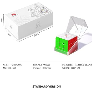 Amazon | QY Tornado V3 M、3x3x3 スピード キューブ、X-Man