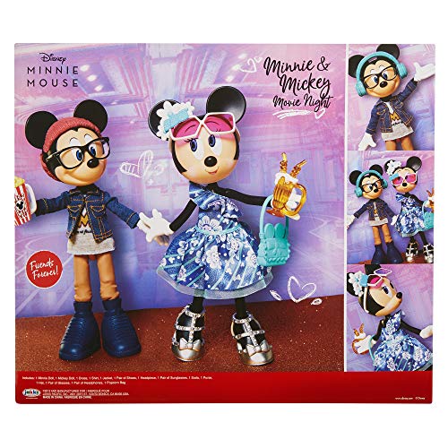 Minnie Mouse – Muñecas Minnie Mouse y Mickey Mouse con Vestimenta de Cine - Muñecas con Preciosos Detalles para Niñas 3 Años +