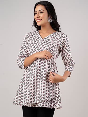 Image of feranoid Women Cotton Angrakha Kurti