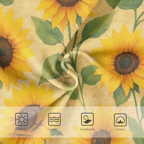 Joisal Florals Toddler Girls Underwear 2t Cotton Panties for Girl Vintage Yellow Sunflowers Kids Briefs Undies3