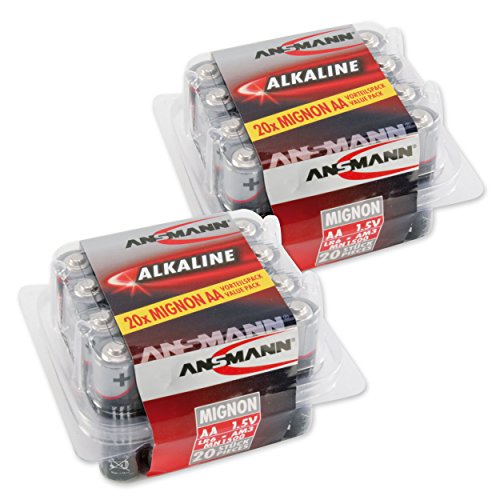 Ansmann portaoggetti con 55 pezzi Red Alkaline