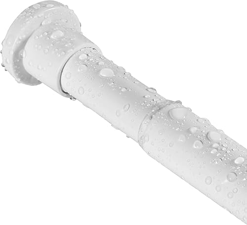 Barras de cortina de ducha sin taladrar de 30 a 52 pulgadas, barra de cortina de ducha de tensión, barra de tensión ajustable para armario de baño,