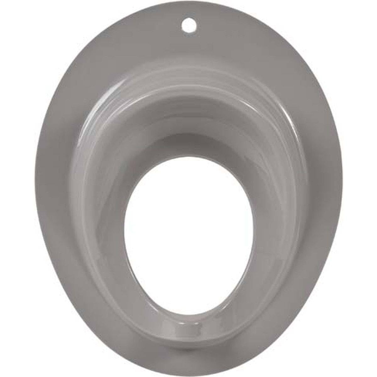 Evideco 4304180 Siège de toilette pour garçons ou filles avec anneau anti-​dérapant et protection anti-​éclaboussures, gris, ovale, allongé