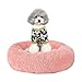 Cozywind Cuccia per Cani Letto per Cani Rotondo, Cuccia Gatto Morbida Cuccia per Cani da Interno, Cuscino per Cani e Gatti Rotondo in Ultra-Morbida Peluche Letto per Animali Domestici (50cm, Rosa)