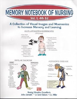 Paperback Memory Notebook of Nursing, Vol. 1: A Collection of Visual Images and Mnemonics to Increase Memory and Learning Book