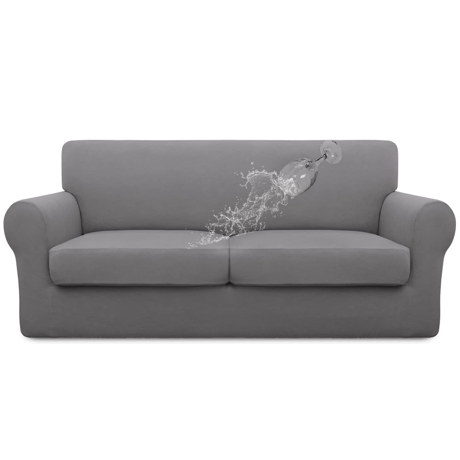 Easy-Going Waterproof 3-Piece Oversized Loveseat Couch Covers for Sofa