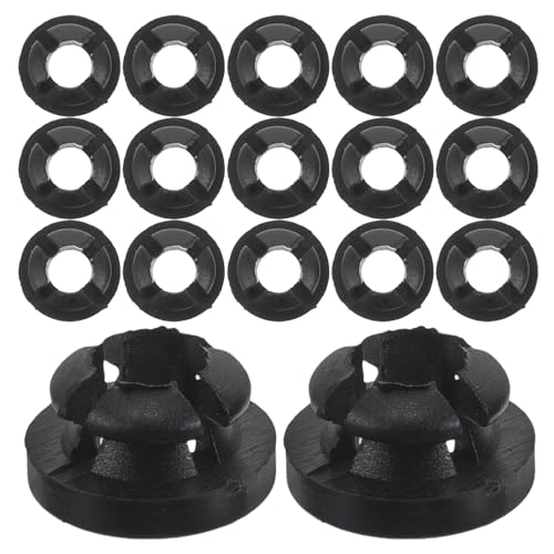 WRITWAA 20 Clips de Sujeción para Varilla de Capó de Coche Soporte de Clip Resistente Arandelas para Soporte de Caña Fijación Segura para Capó Automotriz Accesorio Duradero para
