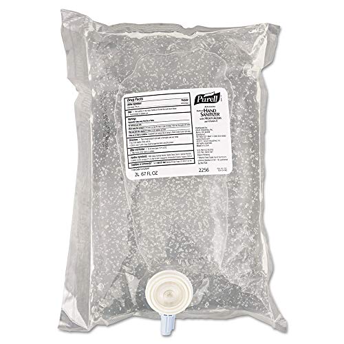 Purell Instant Hand Sanitizer Refills, Unscented, 2000 mL Refill Bags, Case of 4