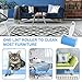 Lint Remover Roller, WOWGO 4Pack Sticky Lint Roller, Fluff & Pet Hair Remover, Cloth Cleaning, Washable Reusable Lint Roller for Clothes, , Car Seats, Medium/Mini Size, Blue