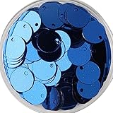 Cozylkx 150 Stück 10 mm Flache Runde Pailletten Mit Loch, DIY-Handwerk, PVC-Paillettenflocken, Große Schillernde Pailletten Zum Nähen, Sticken, Kleidermachen
