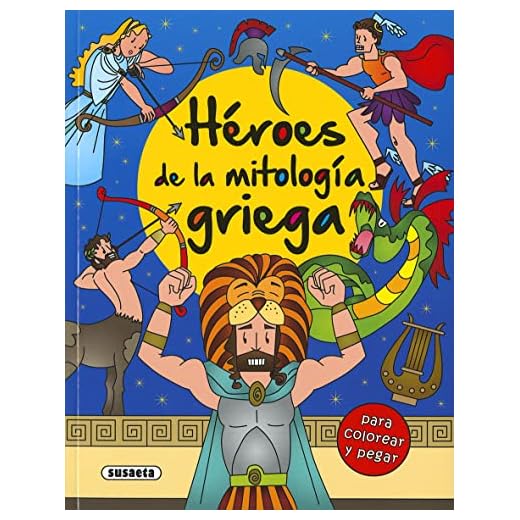 Héroes de la mitología griega para colorear y pegar
