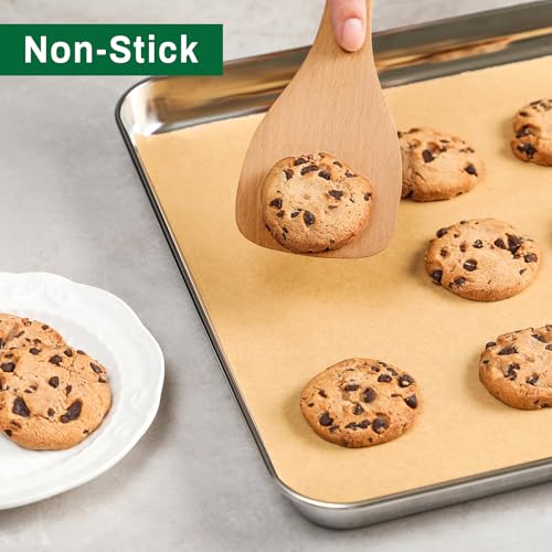 image for Hiware 200 Pcs Unbleached Parchment Paper Baking Sheets, 12 x 16 Inch,