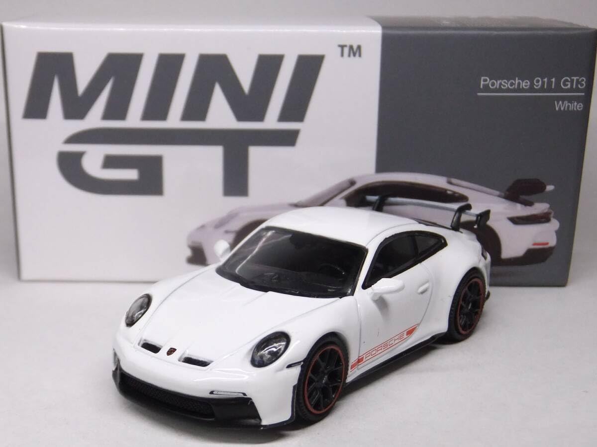 MINI GT Porsche 911 GT3 ホワイト 2個セット 478 MiniGT 478 Porsche 911 GT3 White – Diecastz