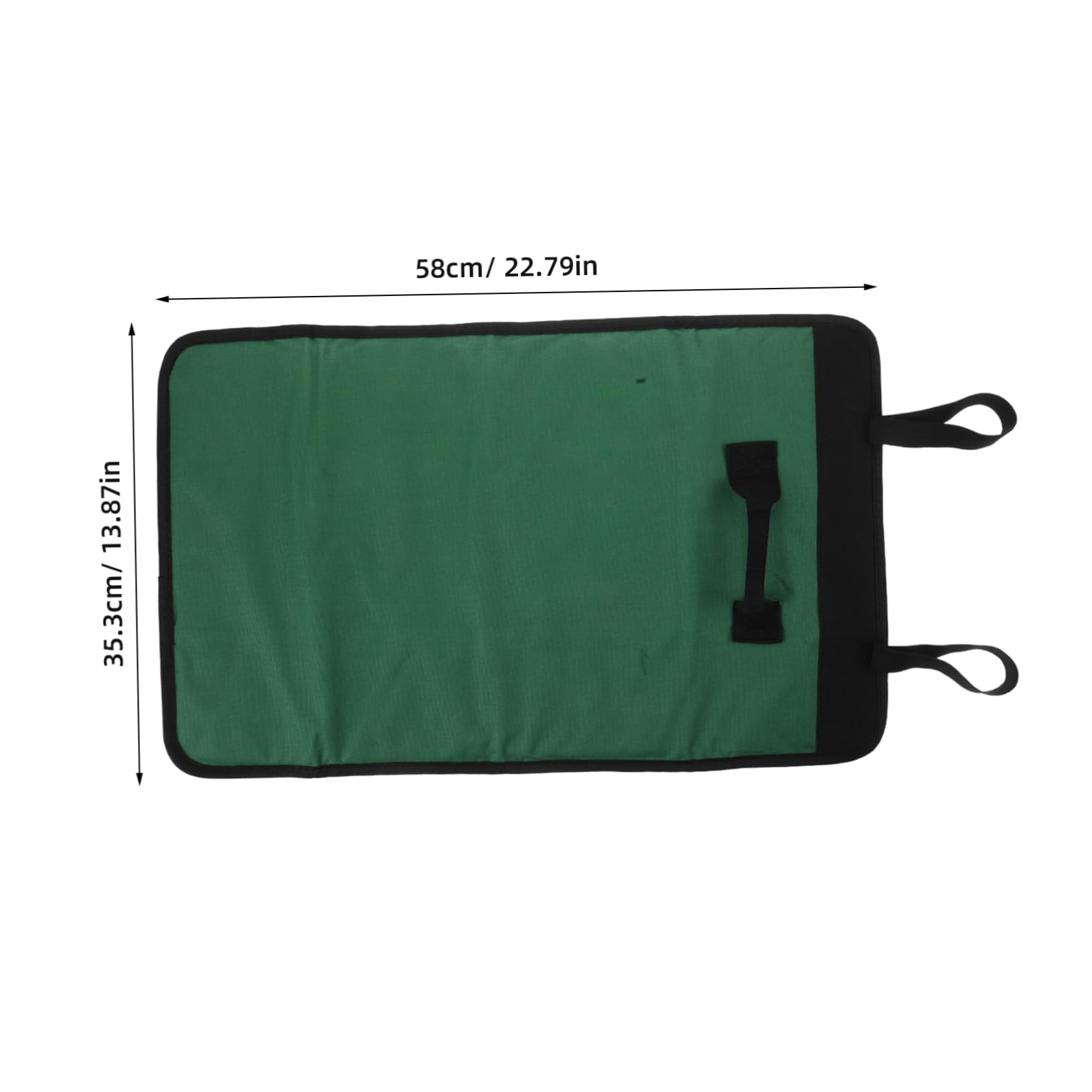 Hemoton Outdoor Chef Knife Roll Bag Capacity Portable Pouch for Multiple Knives Convenient Carrying Handle for Camping Bbq