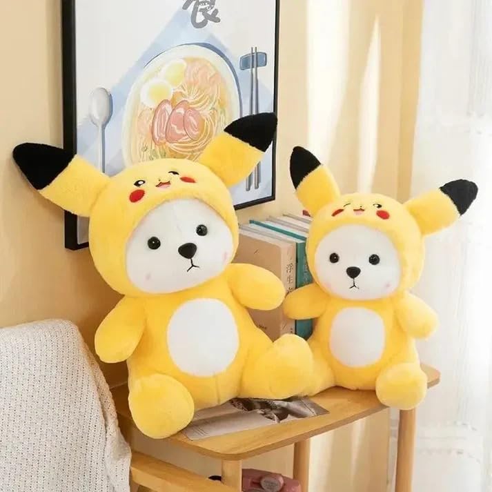 Image of Tinytotem Cartoon Plush Cross-Dressing Teddy Bear Plush Toy, Cute Teddy Bear with Removable Stitchhat 55cm