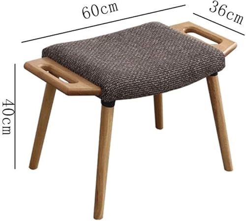 Miniatura 2 de Footstool Stool Solid Wood Living Room Small Bench Home Fashion Weashoe Sofa Change Shoes Fabric Stool